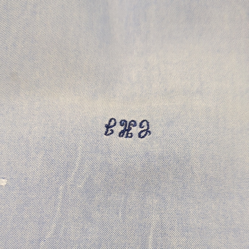 Paul Fredrick Light Blue Casual Button Down Shirt - Picture 7 of 7